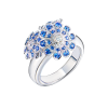 Кольцо Mario Panelli Flower Blue Sapphire & Diamonds & White Gold (41589) №2