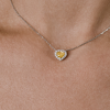 Подвеска DeRosa 1.01 ct Fancy Light Yellow/VS1 Diamond Heart N5421179 (39758) №9