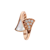 Кольцо Bvlgari Diva's Dream Rose Gold & Mother of Pearl & Diamonds (Size 52, 53) 353807, 353808 (40259) №6