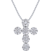 Крест Damiani Margherita White Gold Cross (37250) №2