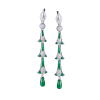 Серьги  Natural Emeralds & Diamonds & White Gold (42330) №2