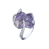 Кольцо Parla Fine Jewellery Purple Amethysts Leaf and White Diamonds (42596) №2