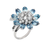 Кольцо Van Cleef & Arpels Hawaii Aquamarine Flower & Diamonds Ring B051206ZB (39656) №2