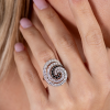 Кольцо Damiani Mimosa 2,50 ct Black & White Diamonds (37205) №8