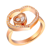 Кольцо Chopard Happy Hearts Rose Gold Large Diamond Ring 827482 (4343) №2