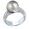 Кольцо  с жемчужиной и бриллиантами (4762) №2