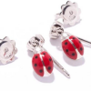 Серьги Aaron Basha Diamond Flower Ladybugs (3926) №5
