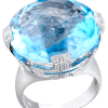 Ювелирное украшение  Bvlgari Parentesi Blue Topaz Ring with Diamonds (4045) №2