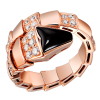 Кольцо Bvlgari Serpenti Diamond And Onyx Ring AN855315 (4071) №2