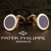 Запонки Patek Philippe Black Onyx Calatrava Cufflinks (4520) №5