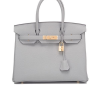 Аксессуар  Hermes Limited Edition Birkin 35cm Gris Mouette Blue Agate Verso (7483) №6