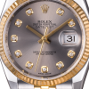 Часы Rolex Datejust 36 mm Silver Diamond Dial Steel and Yellow Gold 116233 (7989) №4