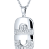 Подвеска Bvlgari Parentesi White Gold & Diamond Pendant (9389) №2