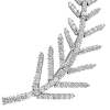 Ювелирное украшение  Tiffany & Co Diamond Platinum Feather Brooch (9735) №2