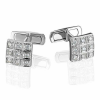 Запонки RalfDiamonds Cufflinks White Gold with Diamonds (10997) №3