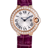 Часы Cartier Ballon Bleu 18 K Rose Gold With Diamonds Silvery White Quartz WE900251 (11187) №4