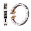 Ювелирное украшение  Bvlgari B.Zero1 Large Steel And Rose Gold Hoop Earrings OR855433 (12104) №2