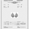 Серьги  с бриллиантами по 2,07 ct J/VS1 МГУ (12611) №5