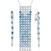 Комплект Bvlgari Lucea Diamond and Blue Topaz Waterfall Necklace and Earrings (13128) №2