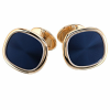 Запонки Patek Philippe Cufflinks Ellipse d'Or Blue XL 9102J (13215) №2