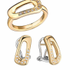 Ювелирное украшение  Antonini Gioielli Yellow Gold Diamonds Ring and Earrings (13733) №2