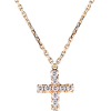 Крест Cartier Cross Diamonds Rose Gold Pendant (13875) №2