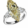 Кольцо  с 5,71 ct Fancy Intencse Yellow (13855) №4