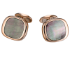 Запонки Mercury Rose Gold Enamel Cufflinks (13726) №2