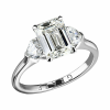 Кольцо GRAFF Platinum White Emerald Promise Ring 2.25 ct (14274) №4