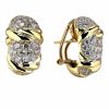 Серьги Van Cleef & Arpels Vintage Yellow Gold Diamonds Earrings (15046) №2