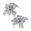 Серьги Cartier Caresse D'Orchidees Ruby Diamond Platinum Earrings Caresse D 'Orchidees (15318) №2