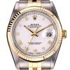 Часы Rolex Datejust 36mm white Dial steel Gold Bi Colour 16233 (16415) №4