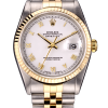 Часы Rolex Datejust 36mm white Dial steel Gold Bi Colour 16233 (16415) №3