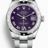 Часы Rolex Lady-Datejust 31 Blue Roman Dial Diamond Bezel 178344 (17237) №2