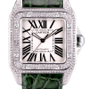 Часы Cartier Santos 100 XL Stainless Steel Diamonds W20073X8 (17421) №3