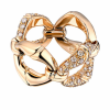 Кольцо Gucci Horsebit Yellow Gold Diamonds Ring (17374) №2