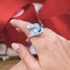 Кольцо Piaget Limelight Blue Topaz Diamond White Gold Ring (14907) №5