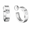 Серьги Cartier Love 2 Diamonds White Gold Earrings B8022800 (19049) №2