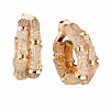 Серьги Cartier Bamboo Yellow Gold Diamond Pave Clip-On Earrings (19618) №2