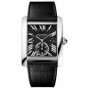 Часы Cartier Tank Mc 3589 Stainless Black Dial Men's Automatic W5330004 (19585) №2