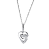 Подвеска Cartier Double C Heart Charm White Gold Diamond Pendant (20279) №2