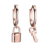Серьги LouisVuitton Louis Vuitton Lockit Rose Gold Earrings (21344) №2