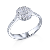 Кольцо Geraldo Symphony Collection White Gold Ring (21387) №2