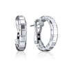 Серьги Chopard Ice Cube Hoop White Gold Earrings 84/7407 (21614) №2