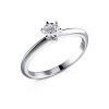 Кольцо  с бриллиантом 0,33 ct H/VS2 МГУ (21910) №3