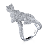 Кольцо Cartier Panthere de White Gold Diamonds Ring (21960) №4