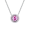 Подвеска  Розовый бриллиант 1,13 ct. Intence Fancy Pink VVS2 (15976) №3