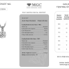 Подвеска  с бриллиантом 4,03 ct I/VS2 MGC (22595) №4