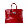 Сумка Hermes Birkin 35 Crocodile Porosus Lisse Fermoir Serti (23590) №10