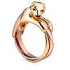 Кольцо Cartier Panthere Trinity Yellow Gold Ring (24228) №2